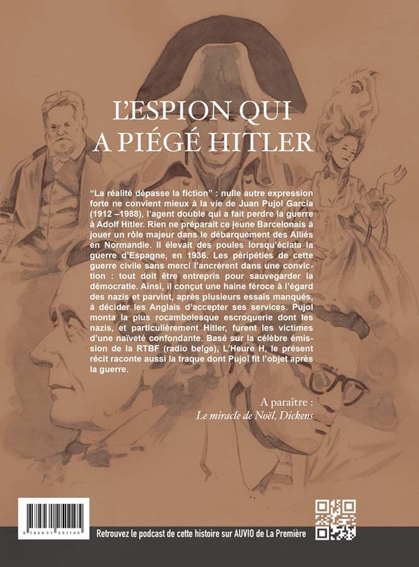 Verso de l'album L'espion qui a piégé Hitler