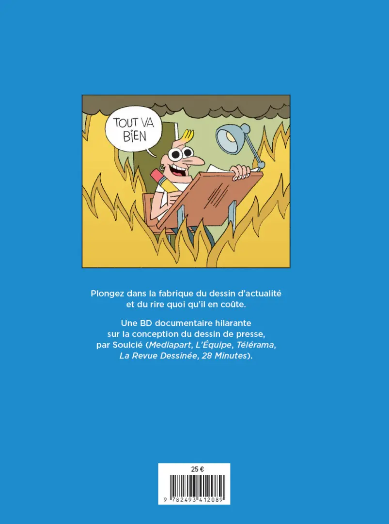 Verso de l'album Dans la tête d'un dessinateur de presse