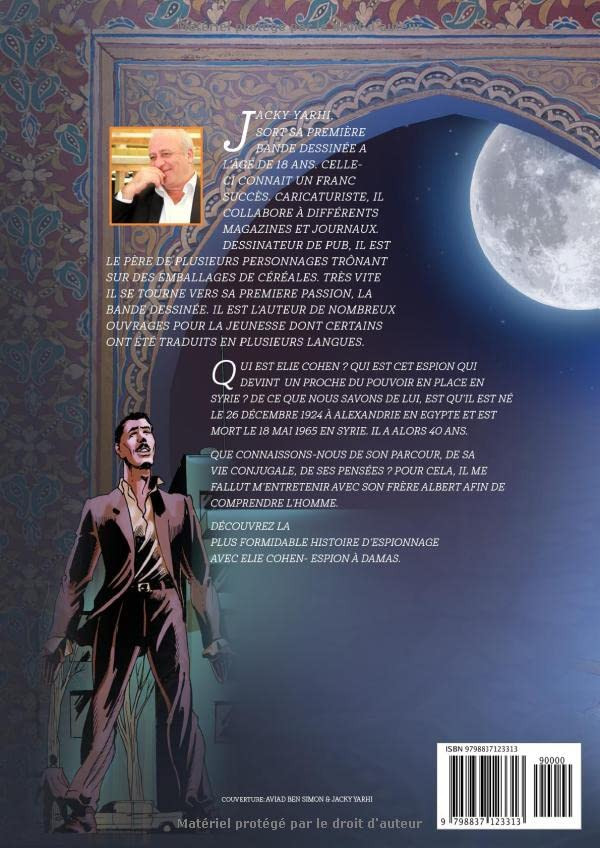 Verso de l'album Les dossiers d'Israël Tome 3 Elie Cohen, espion à Damas