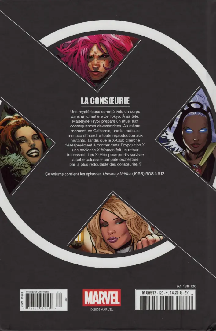 Verso de l'album X-Men - La Collection Mutante Tome 120 La Consoeurie