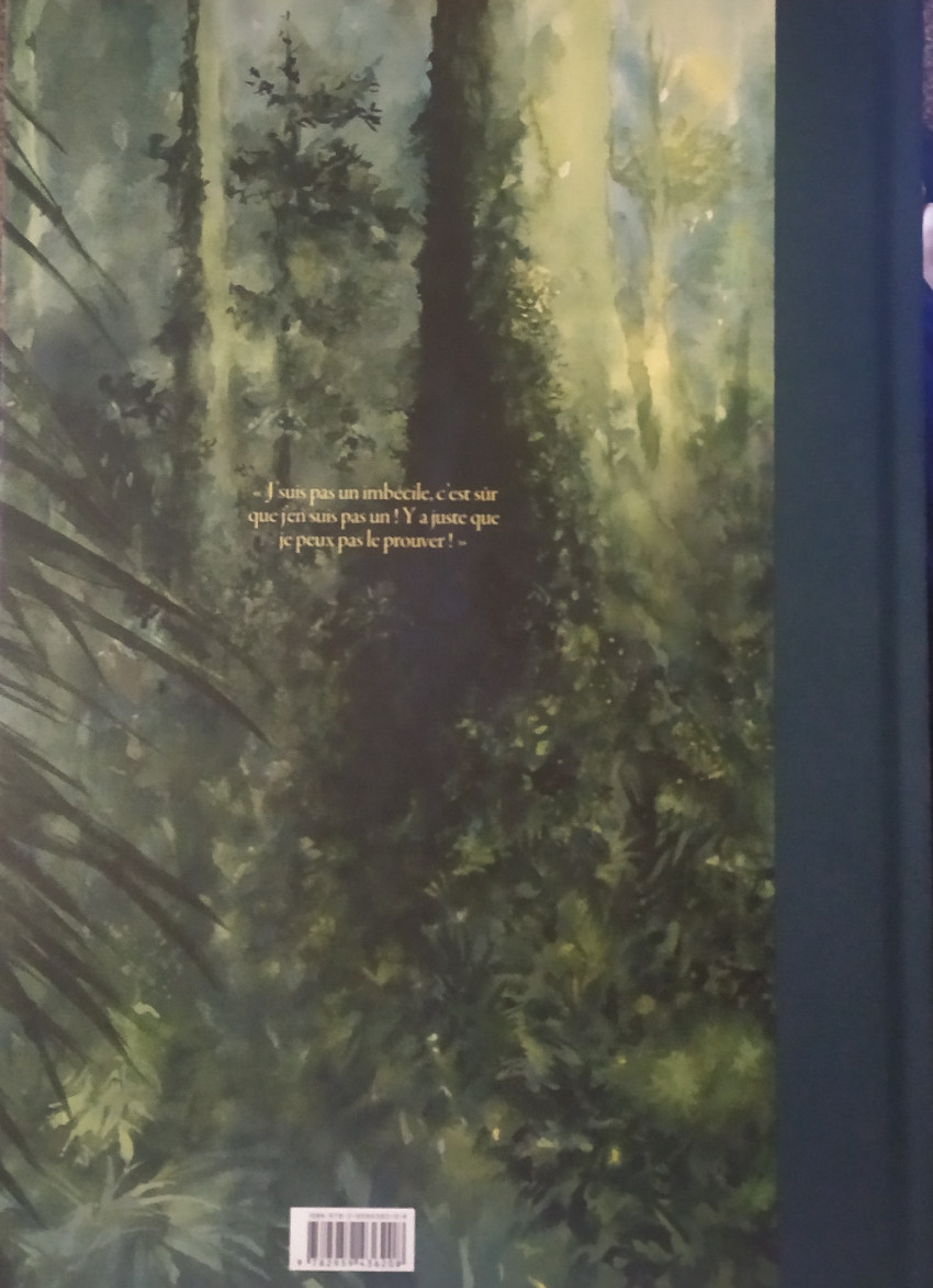 Verso de l'album Le Singe qui aimait les fleurs