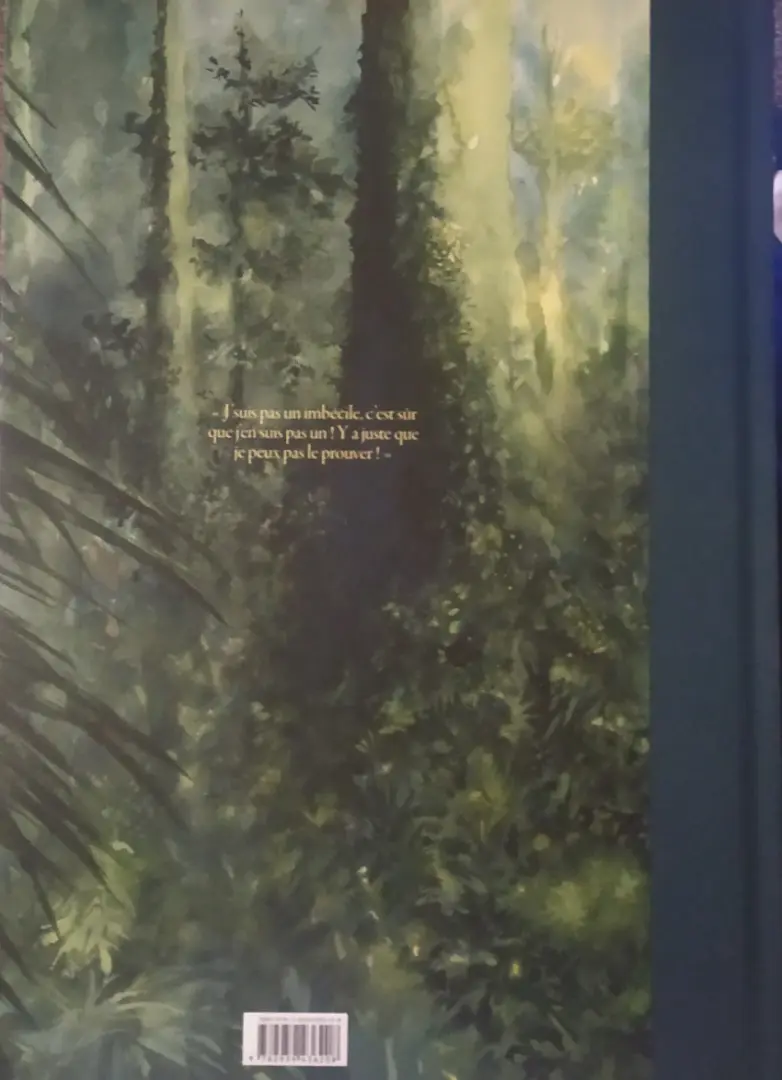 Verso de l'album Le Singe qui aimait les fleurs
