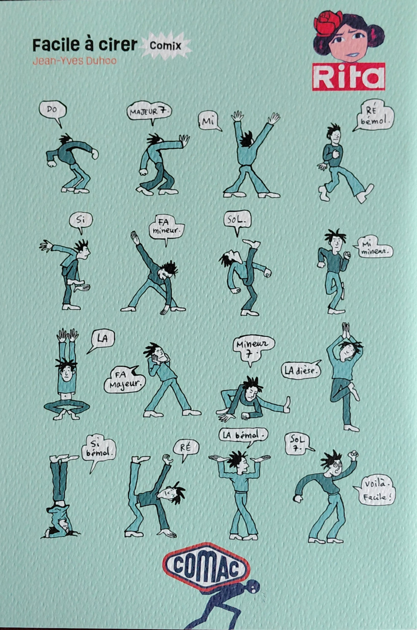 Verso de l'album Facile à cirer