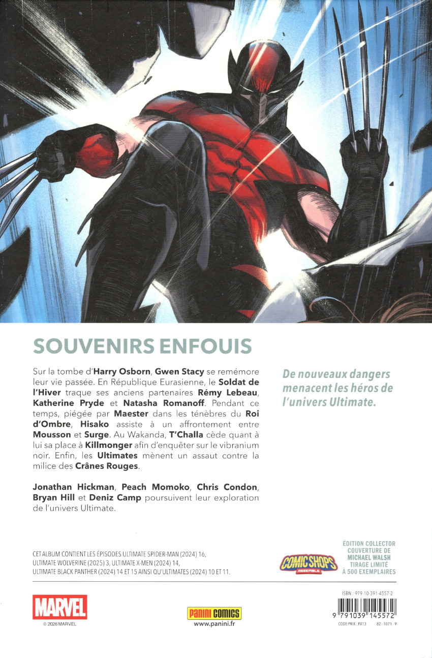 Verso de l'album Ultimate Universe 09