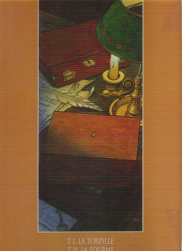 Verso de l'album Double masque Tomes I & II