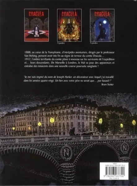 Verso de l'album Dracula l'Immortel Tome 3