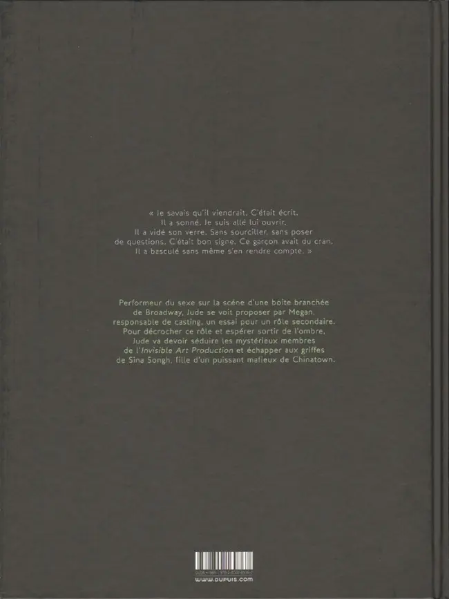 Verso de l'album The Dream Tome 1 Jude