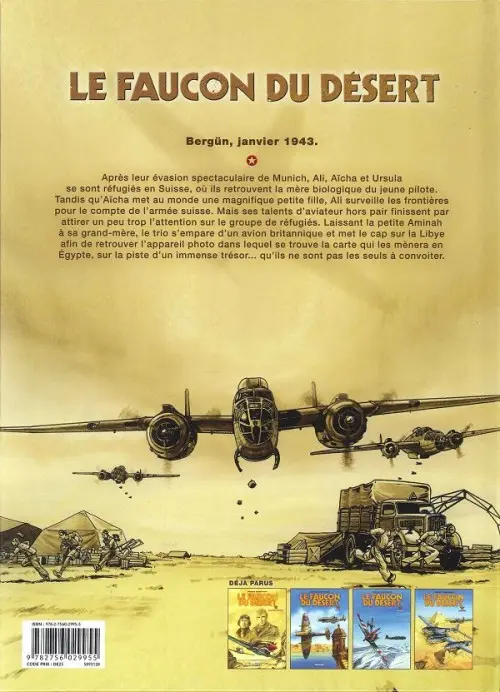 Verso de l'album Le Faucon du désert Tome 4 Saqqara