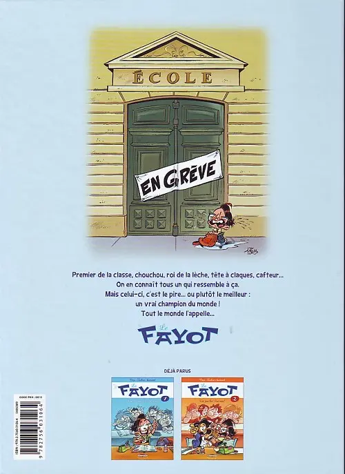 Verso de l'album Le Fayot Tome 2 C'est pas lui ! C'est moi !