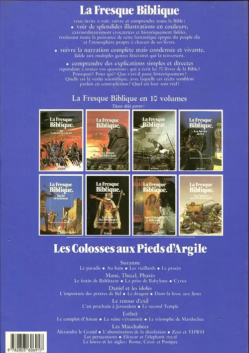 Verso de l'album La fresque biblique Tome 8 Les colosses aux pieds d'argile