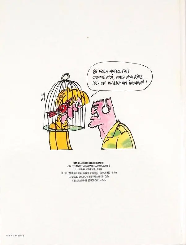Verso de l'album Le Grand Duduche Tome 7 A bas la mode