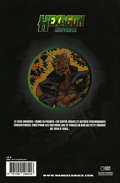 Verso de l'album Hexagon universe Tome 4 Dick Demon