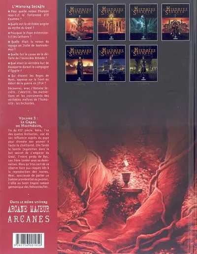 Verso de l'album L'Histoire secrète Volume 3 Le Graal de Montségur