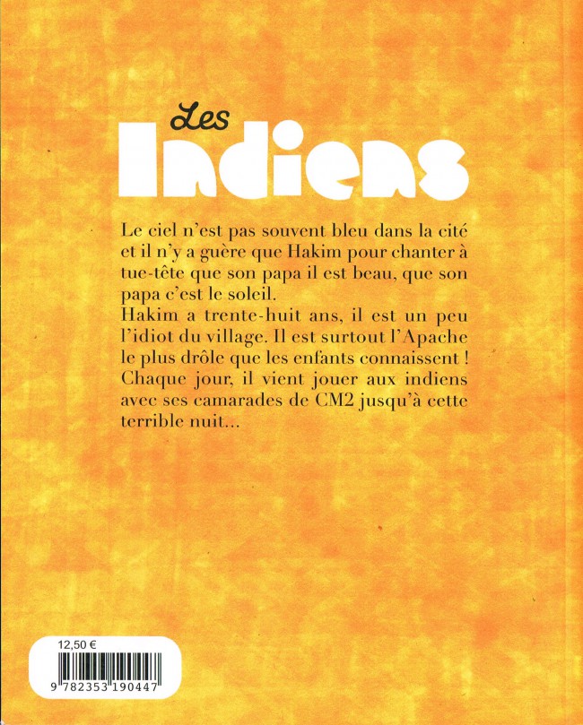 Verso de l'album Les Indiens