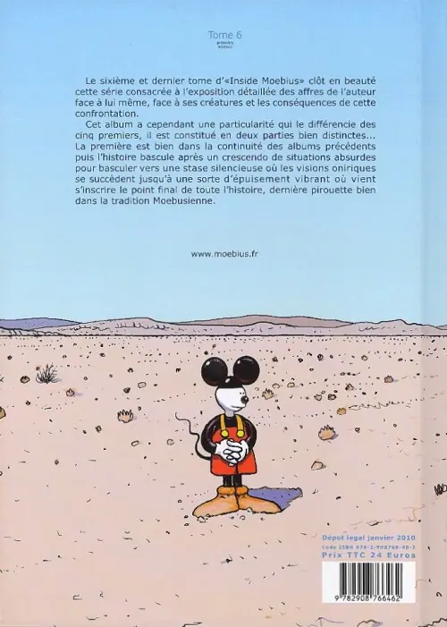 Verso de l'album Inside Moebius Tome 6