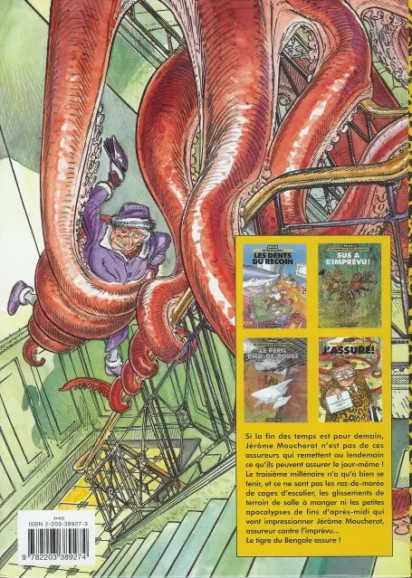 Verso de l'album Les Aventures de Jérôme Moucherot Tome 4 J'assure !
