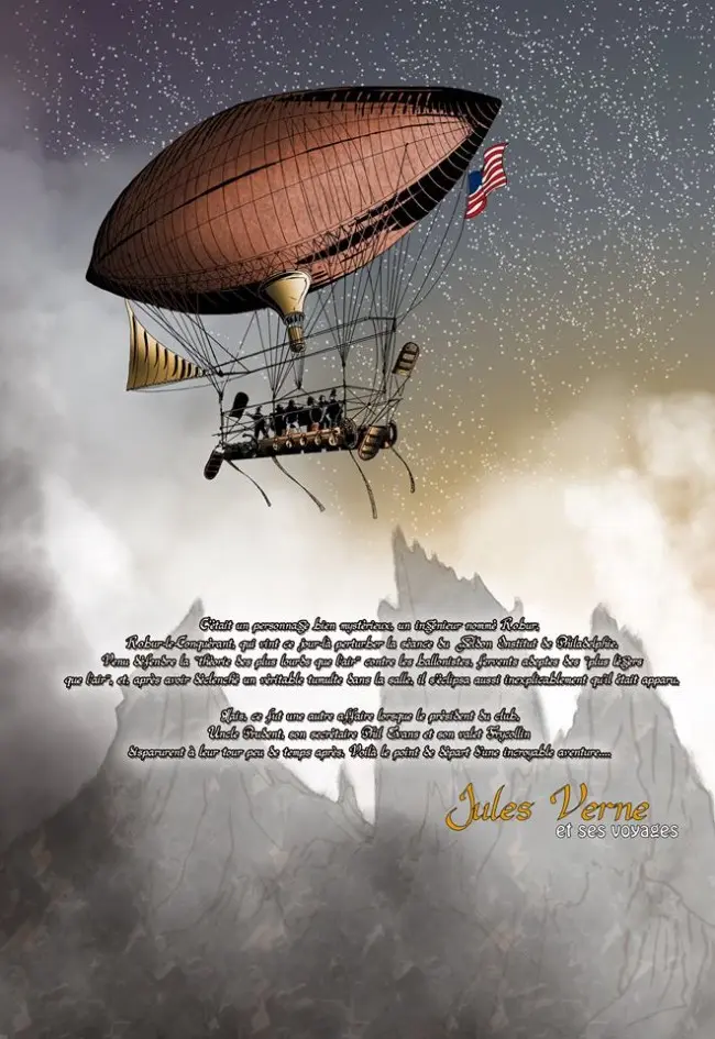 Verso de l'album Jules Verne et ses voyages Tome 3 Robur le Conquérant