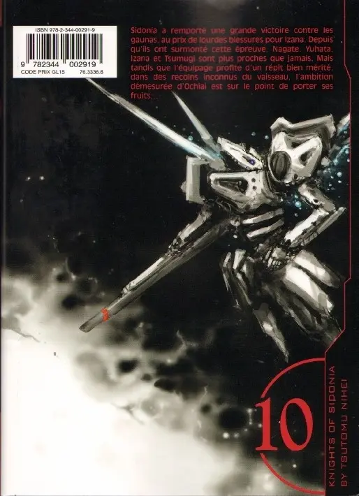 Verso de l'album Knights of Sidonia 10