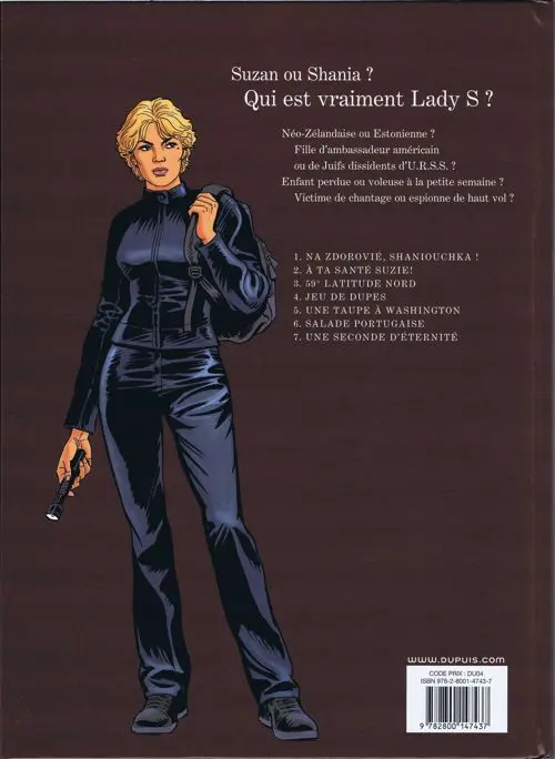 Verso de l'album Lady S. Tome 7 Une seconde d'éternité