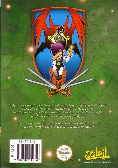 Verso de l'album The Legend of Zelda 9 Four Swords Adventures 2