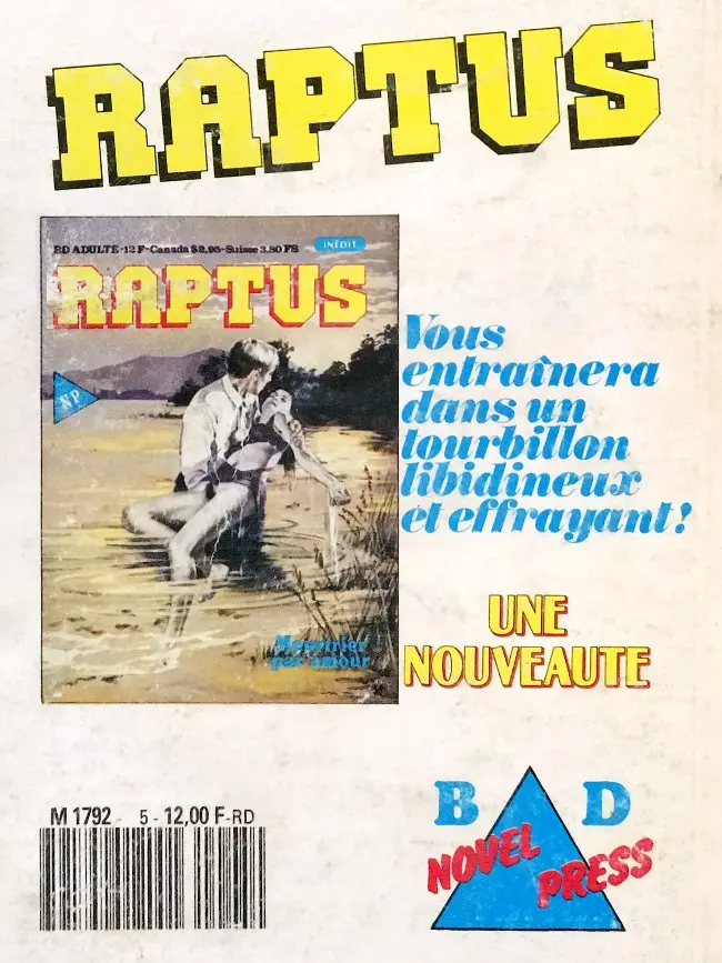 Verso de l'album Maniak Tome 5 La peur du monstre