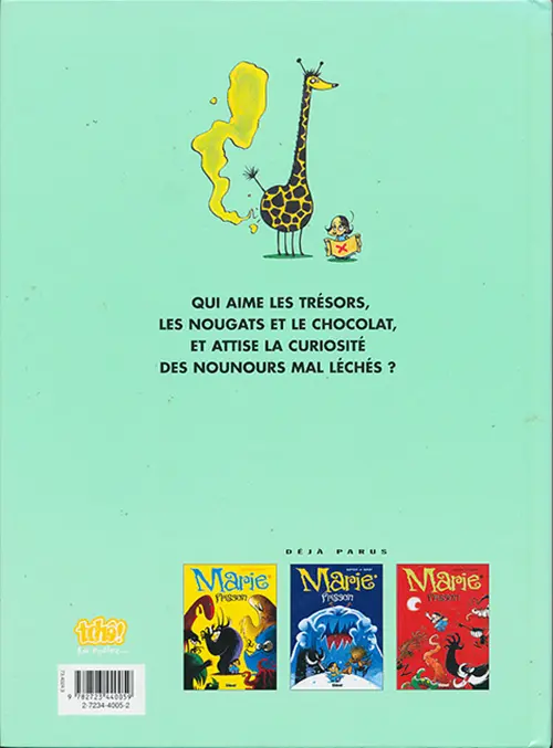 Verso de l'album Marie Frisson Tome 4 Comme un ouragan