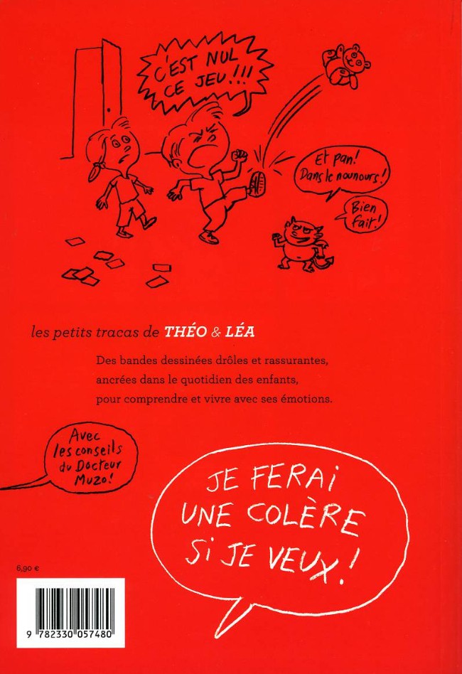 Verso de l'album Les petits tracas de Théo & Léa Tome 4 Je ferai une colère si je veux !