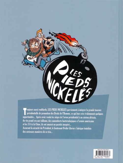 Verso de l'album Les Pieds Nickelés vus par… Les Pieds Nickelés vus par Malka, Ptiluc et Luz