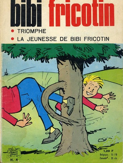 Couverture de l'album Bibi Fricotin N° 4 Bibi Fricotin triomphe - La jeunesse de Bibi Fricotin