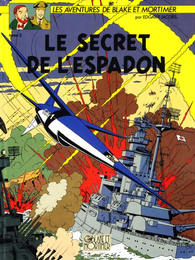 Couverture de l'album Blake et Mortimer Tome 3 Le Secret de l'Espadon