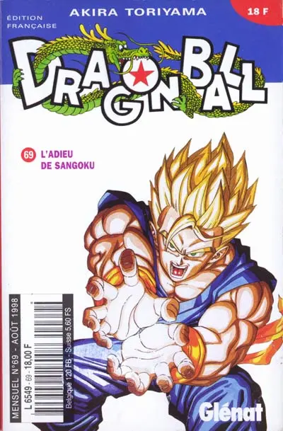 Couverture de l'album Dragon Ball Tome 69 L'adieu de Sangoku