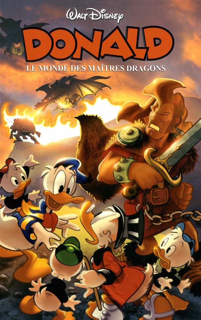 Couverture de l'album BD Disney Tome 12 Donald, Le monde des maîtres dragons