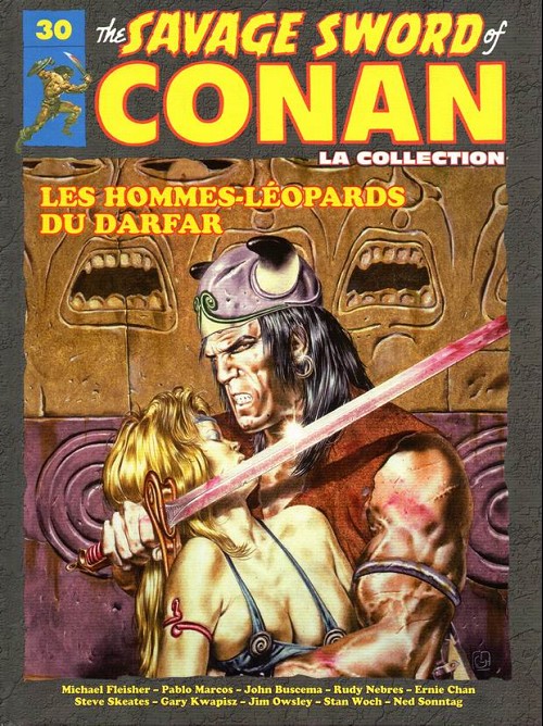 Couverture de l'album The Savage Sword of Conan - La Collection Tome 30 Les hommes-léopards du Darfar