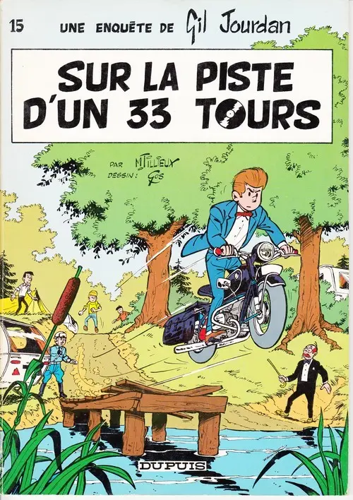 Couverture de l'album Gil Jourdan Tome 15 Sur la piste d'un 33 tours
