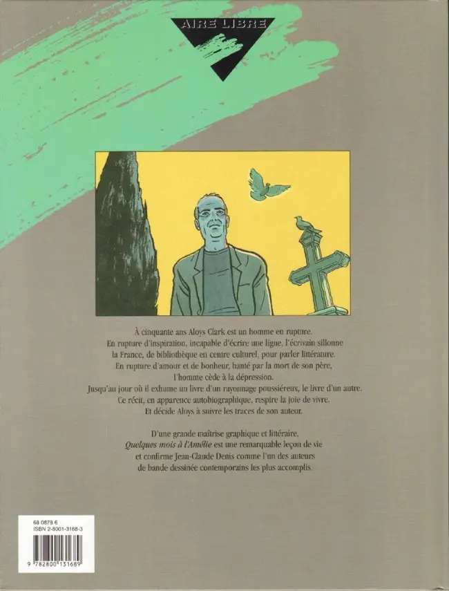 Verso de l'album Quelques mois à L'Amélie