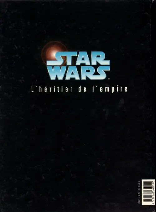 Verso de l'album Star Wars - Le cycle de Thrawn L'héritier de l'Empire Tome 3