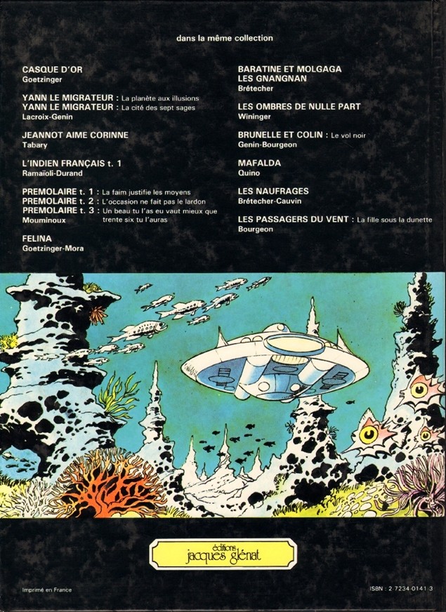 Verso de l'album Tärhn, prince des étoiles Tome 2 Klystar planète océan