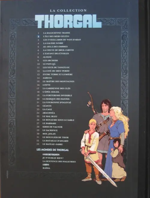 Verso de l'album Thorgal La collection Tome 2 L'ïle des mers gelées