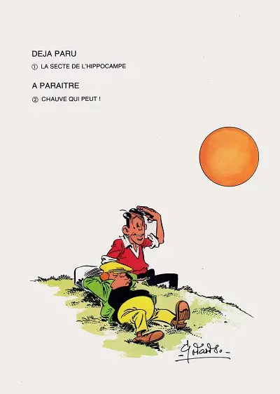 Verso de l'album Tim et Anthime La secte de l'hippocampe suivi de Poison à foison