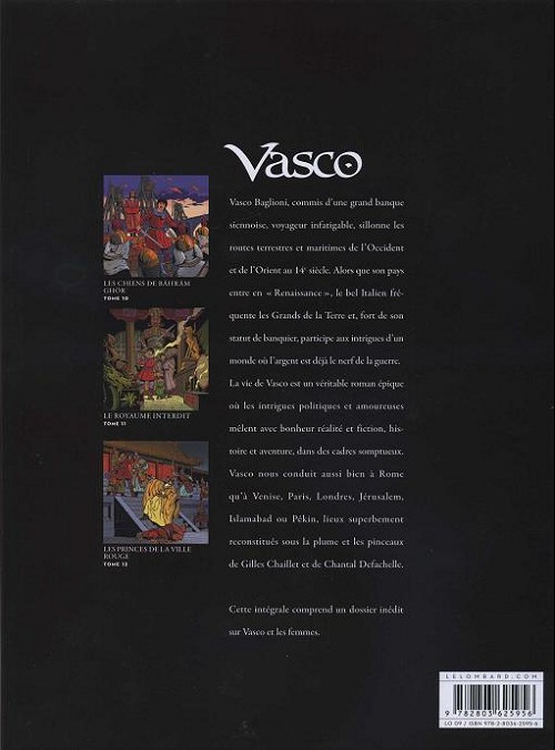 Verso de l'album Vasco Intégrale Livre 4
