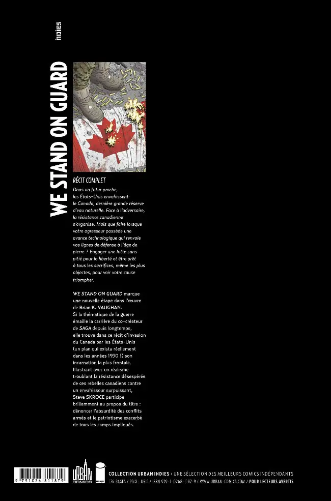 Verso de l'album We Stand On Guard De foi trempée
