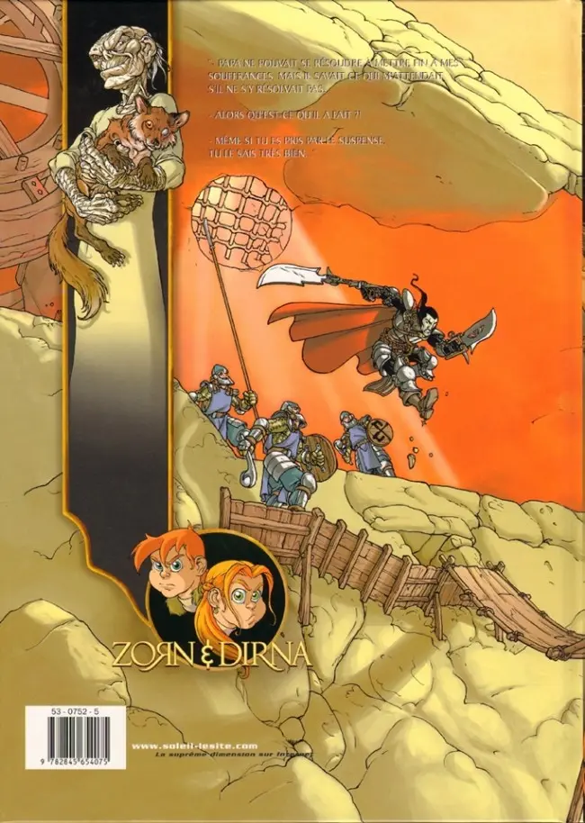 Verso de l'album Zorn & Dirna Tome 2 Le dauphin et le renard