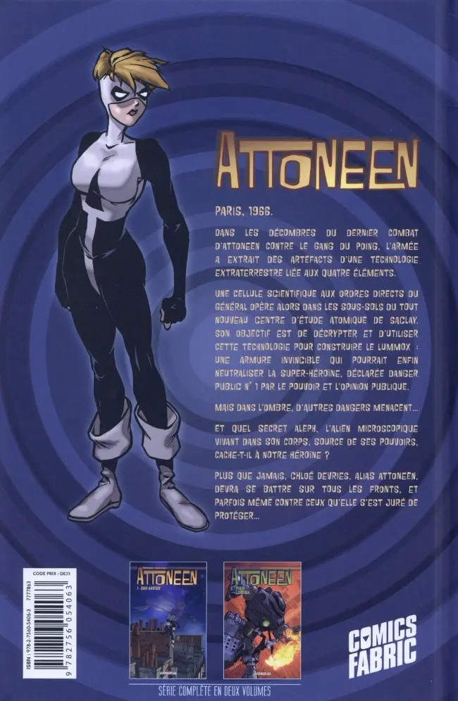 Verso de l'album Attoneen Tome 2 Projet Lummox