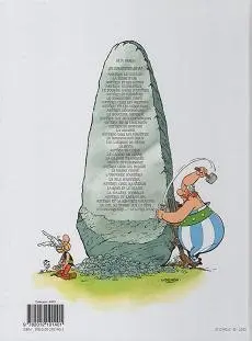 Verso de l'album Astérix Tome 8 Astérix chez les Bretons