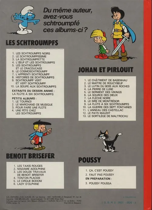 Verso de l'album Benoît Brisefer Tome 2 Madame adolphine