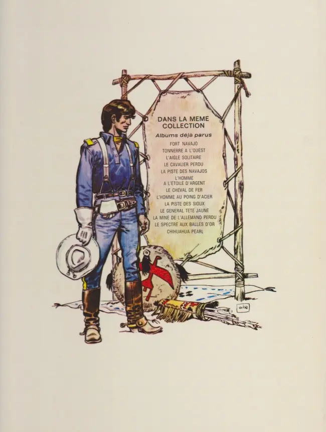 Verso de l'album Blueberry Tome 7 Le cheval de fer