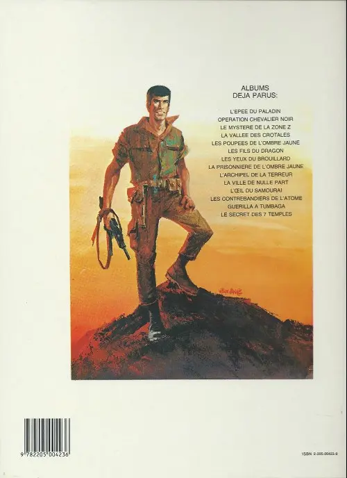 Verso de l'album Bob Morane Tome 6 Le mystère de la zone ''Z''