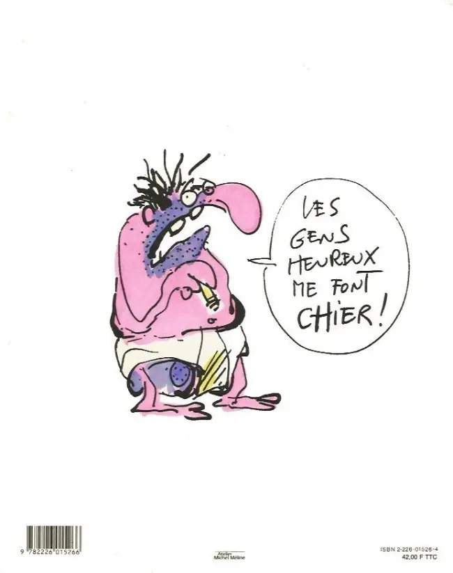 Verso de l'album Gros dégueulasse