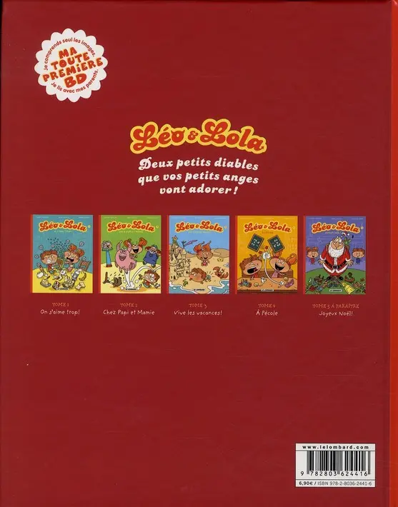 Verso de l'album Léo & Lola Tome 2 Chez papi et mamie