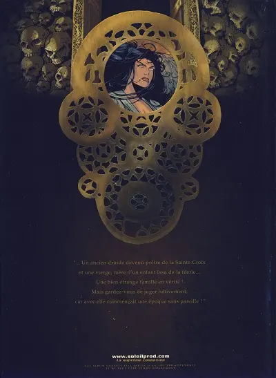 Verso de l'album Merlin Tome 1 La colère d'Ahès